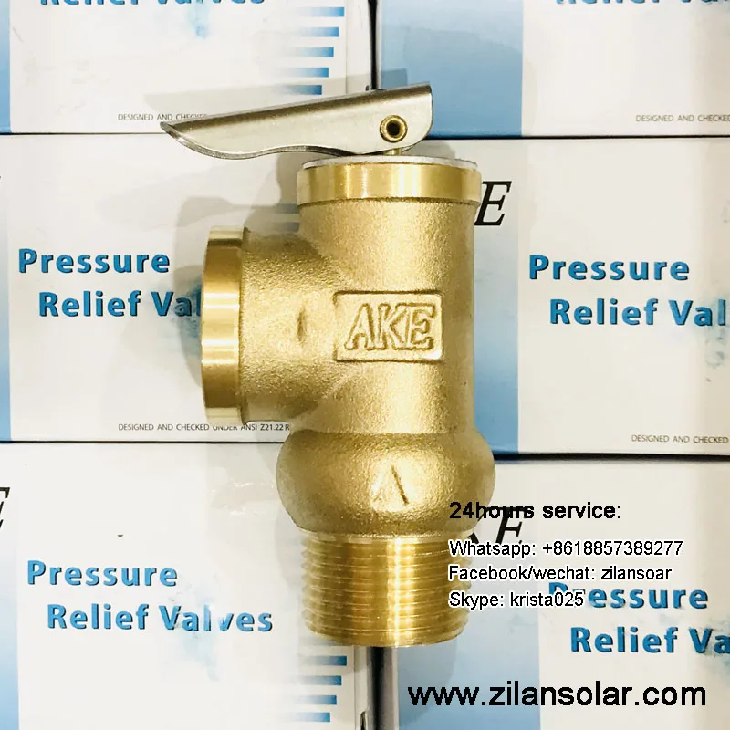 YA-20 Solar Hot Water Safety Valve 45psi