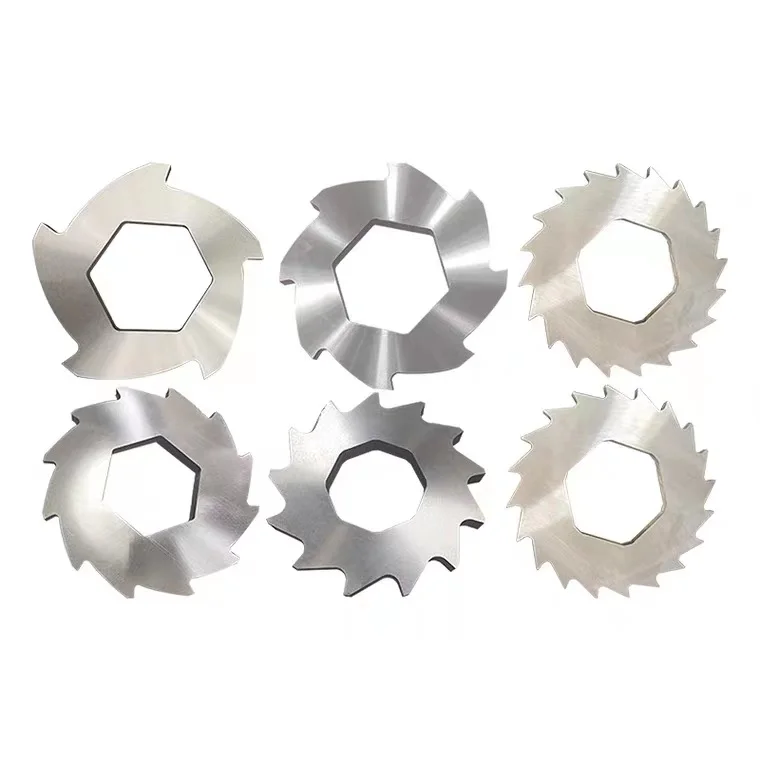 Factory direct sale double plastic shredder blades shredder knives and rubber machine parts for waste recycling