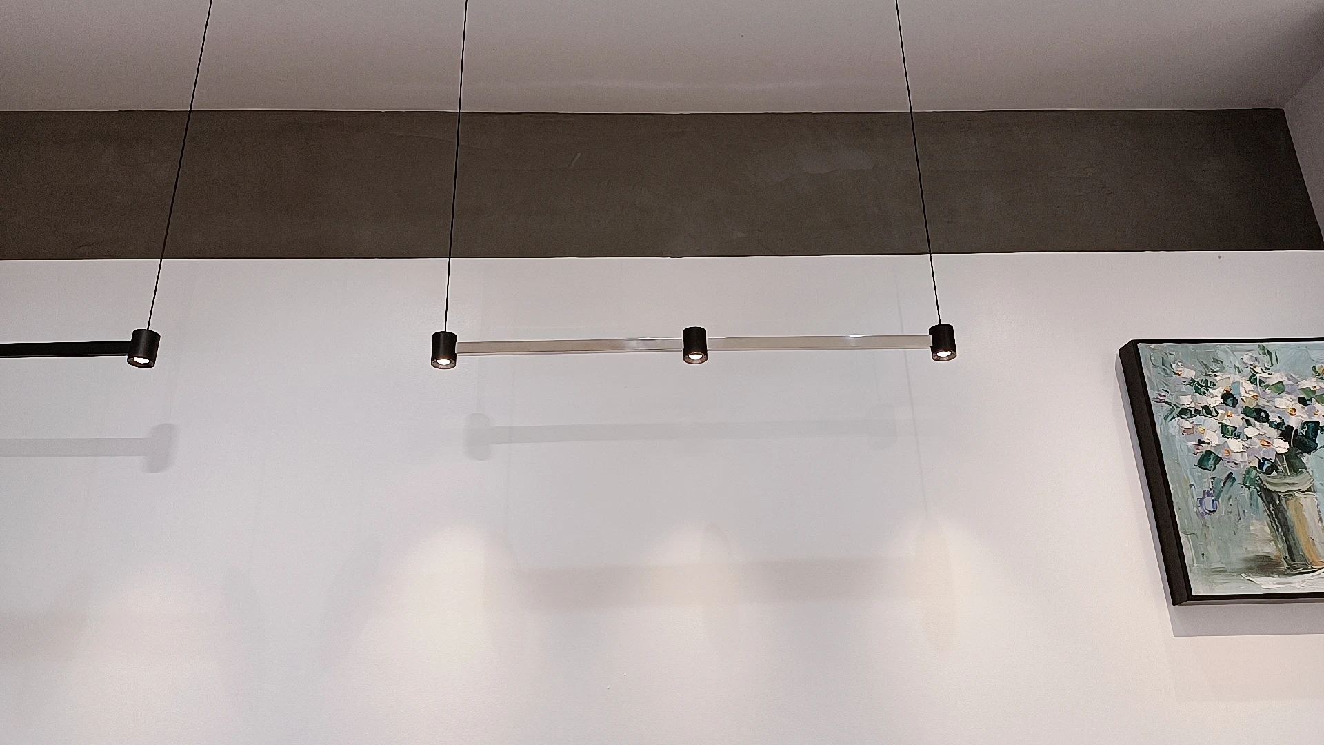 Hanging Modern Black Home Cob Linear Coffee Shop Bar Table 3/4/5 Lights Pendant Led Ceiling Chandelier Lamp