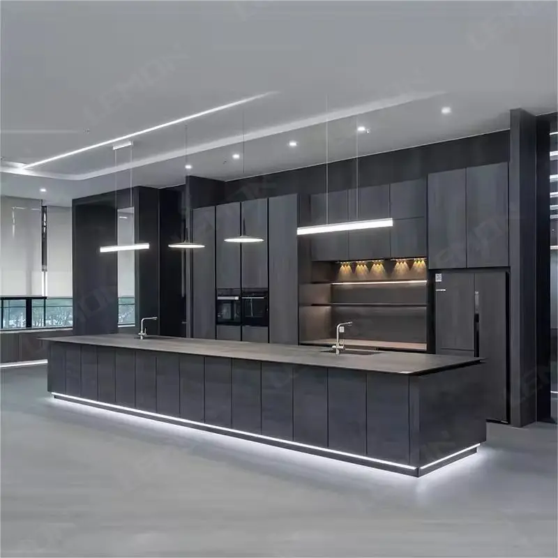 Italian furniture Smart kitchen cabinets marble aluminum cupboards islands cabinetry modular home modern designs
