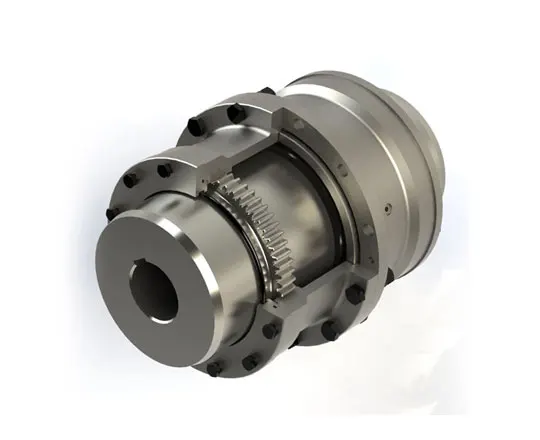 Factory Sale giicl drum shape curved tooth flexible gear coupling for motor pump
