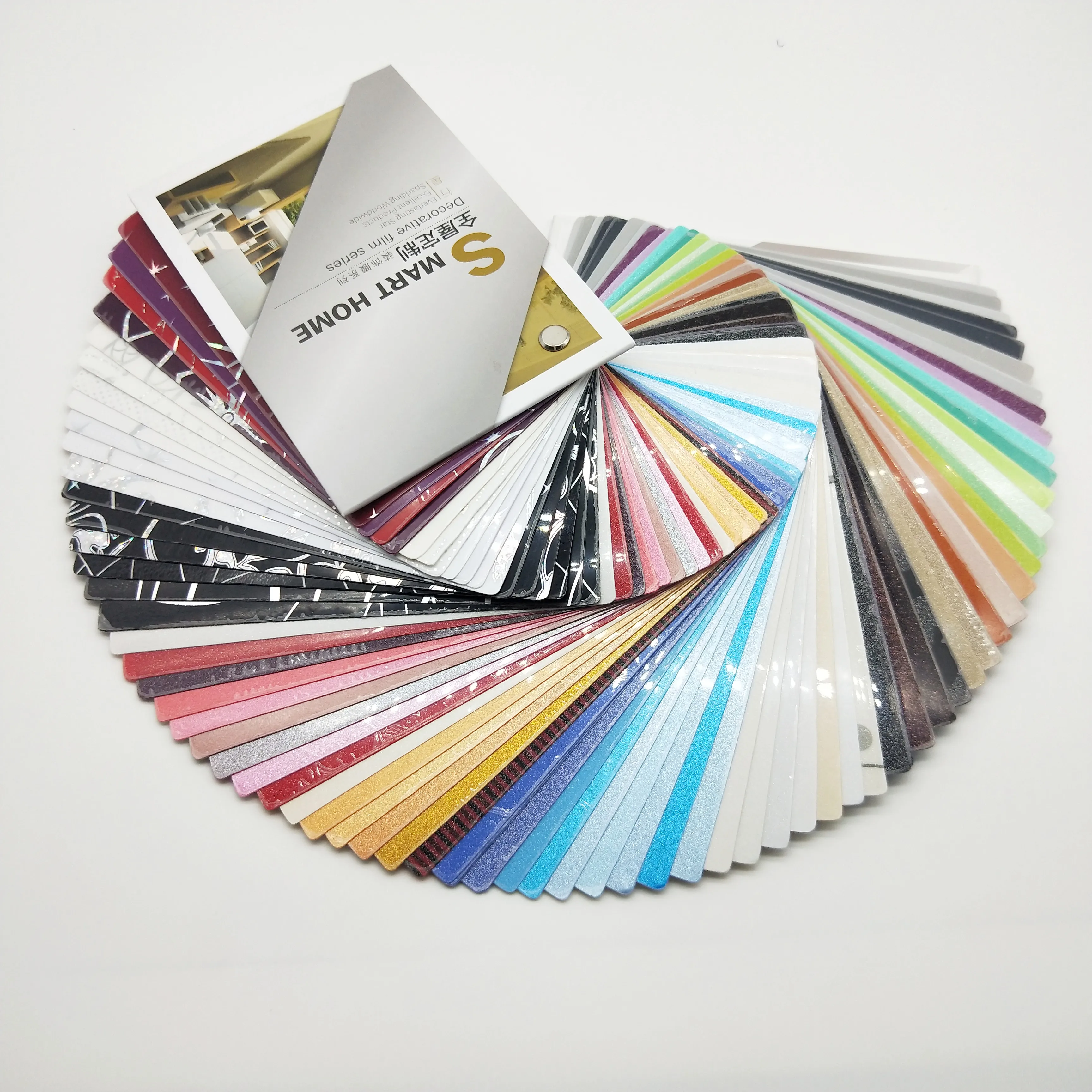 
High Gloss Holographic laser Metallic Sparkle PVC Vacuum Membrane Press Decorative Plastic Sheet for Cabinet, Door and Furniture 