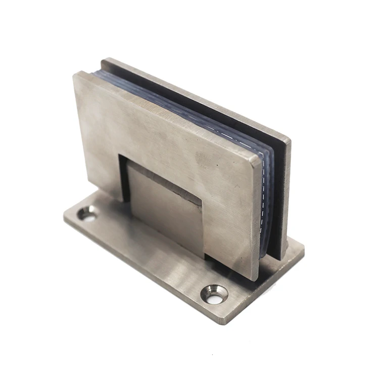 glass door hardware straight side cross Refined Stainless Steel Shower Hinge For Glass Door