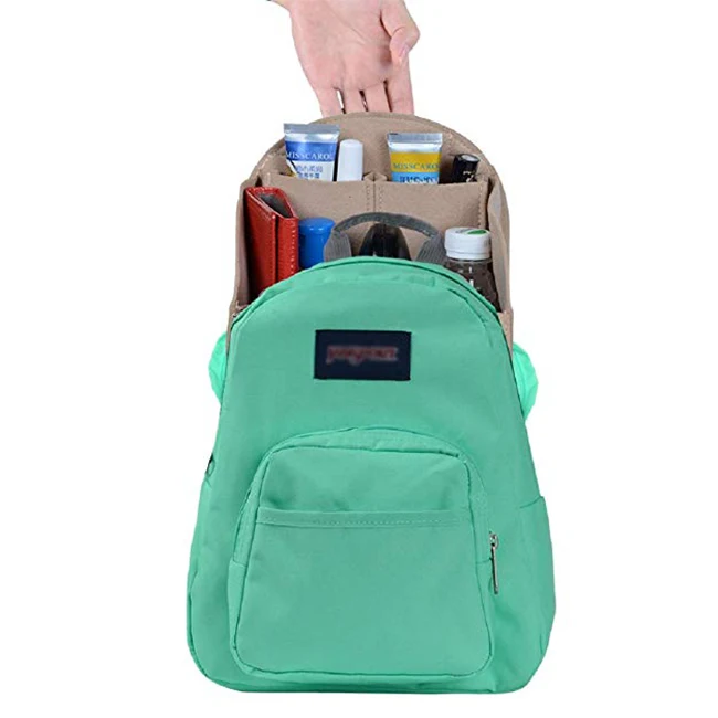 Lightweight sturdy felt backpack organizer insert Bag organizer