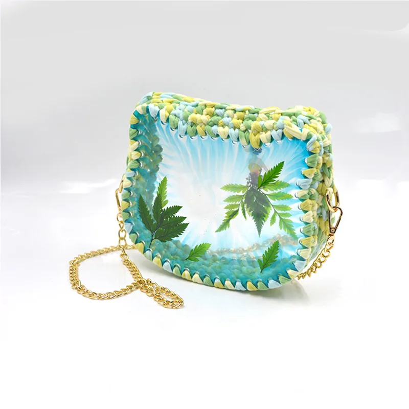 Diy Handbag Mould Cat Circular Heart-Shaped Woven Bag Resin Silicone Mold