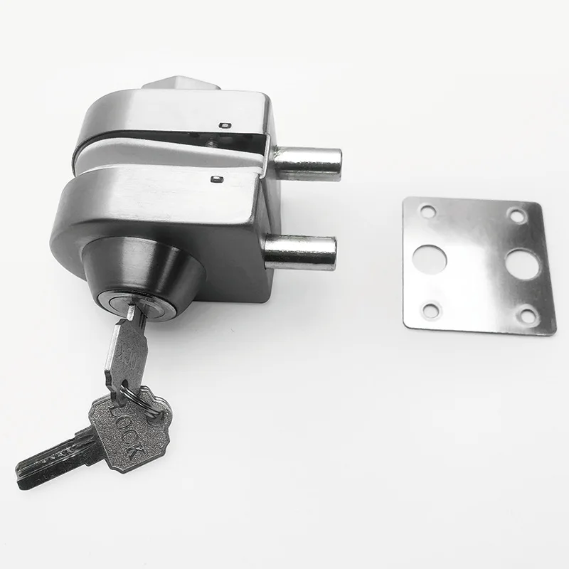 Multiple types glass door half-round lock stainless steel frameless glass door central lock hardware for office hotel bathroom