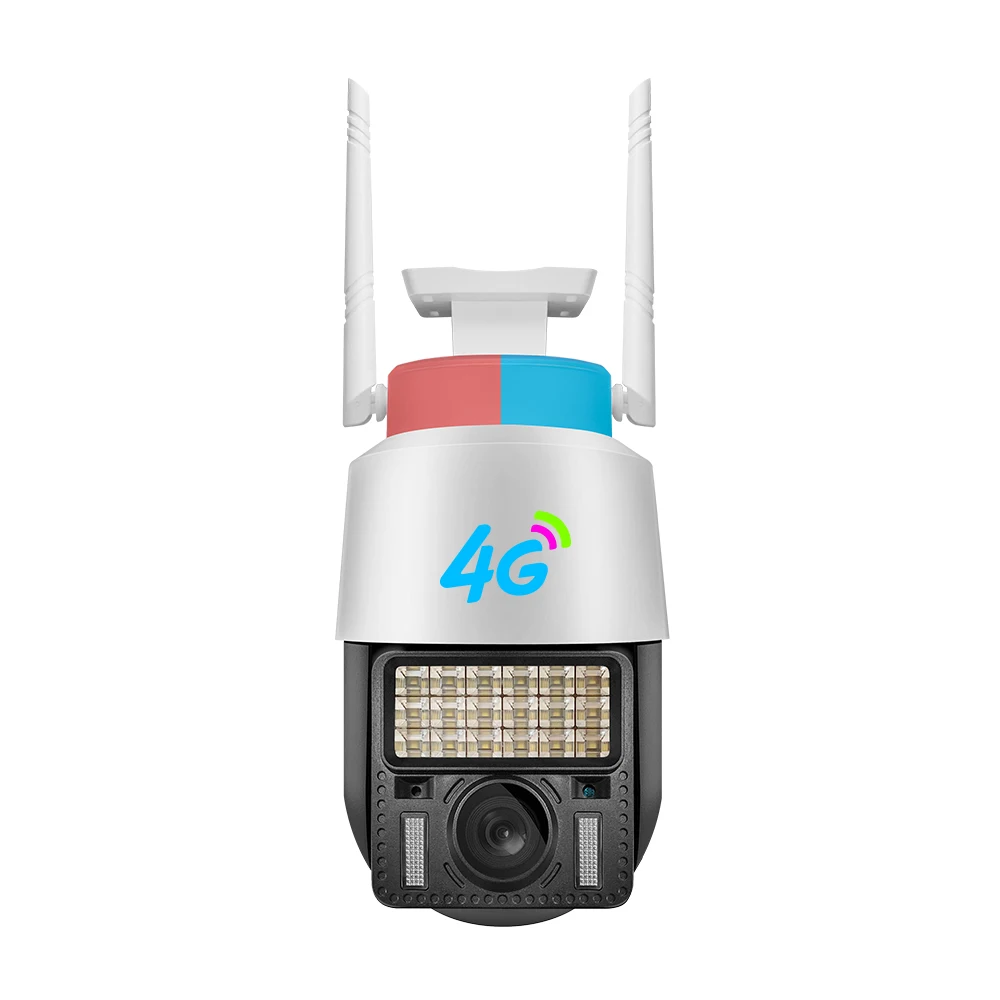 LED Colorful Images Night Vision V380 Alarm System Cctv Security Cameras Wifi Outdoor Ptz Trail Camera 4g
