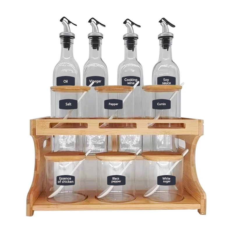 Factory price Mumu kichen tools 500ml Kitchen Cooking Olive Oil Glass Bottle With One-finger Operated Lever