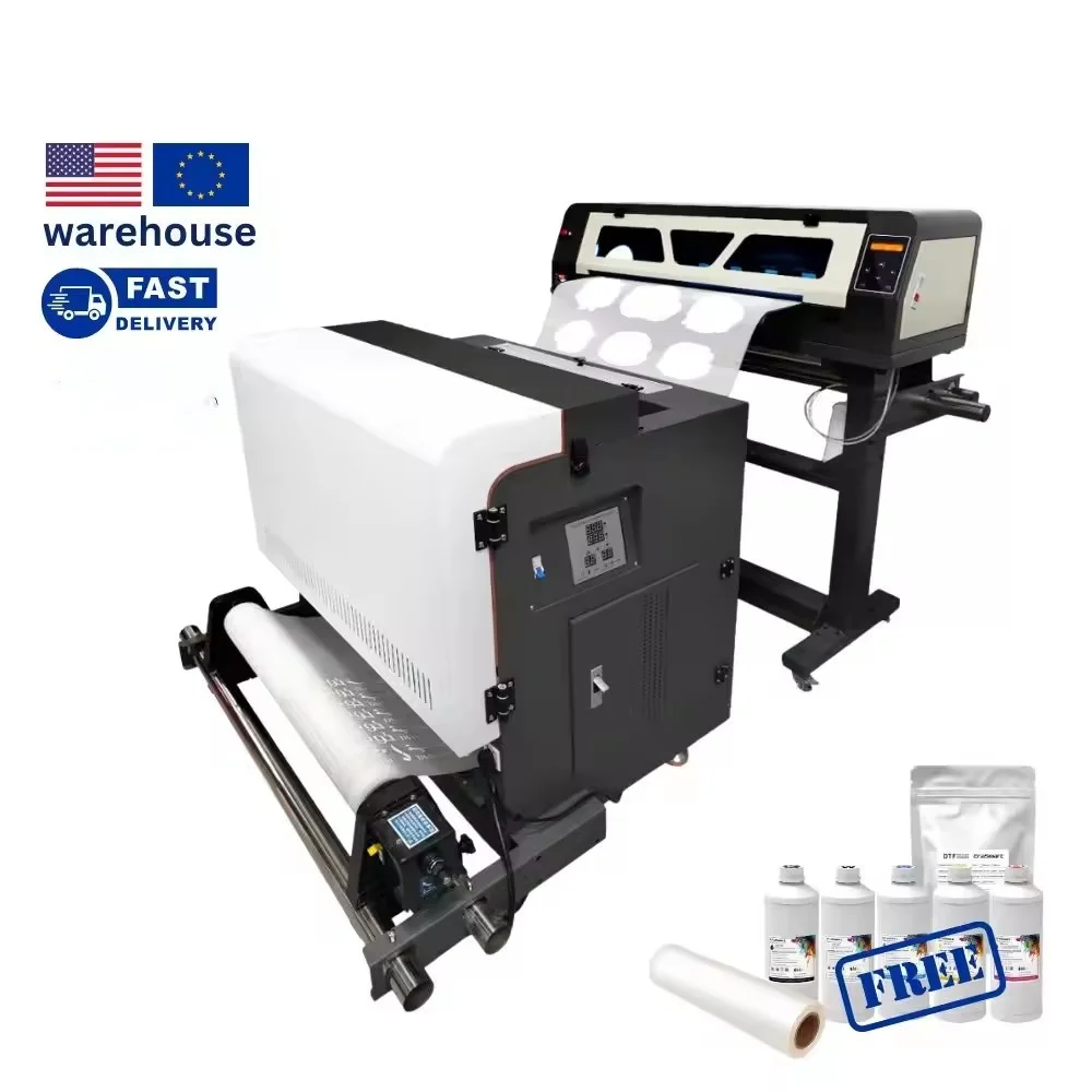 60cm t-shirt 3d sublimation digital sticker printers impresora transfers laser inkjet a3 printing machine XP600 a1 dtf printer
