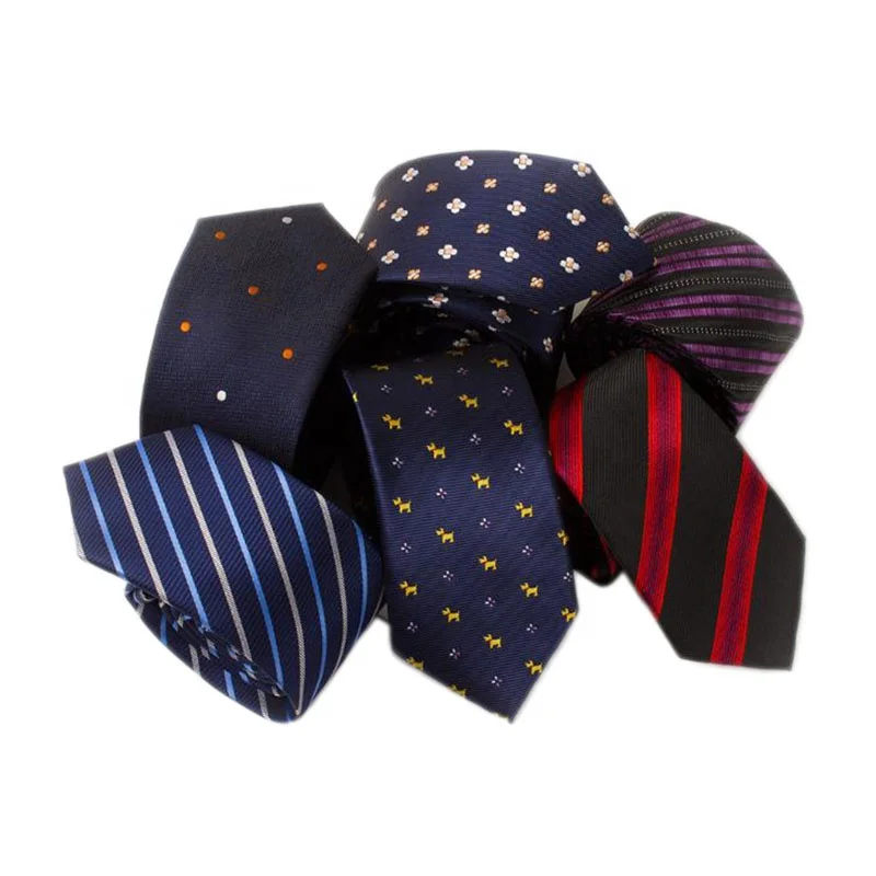 high quality formal striped dot floral polyester business neckties for adults