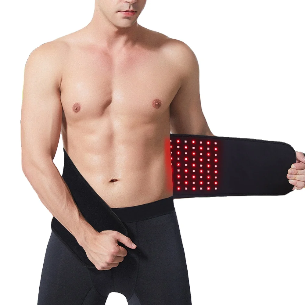 DGYAO Weight Light Infrared & Red Led Light Therapy Device Wearable Pad Wrap for Waist Muscle Pain Relief Red Light Therapy Belt