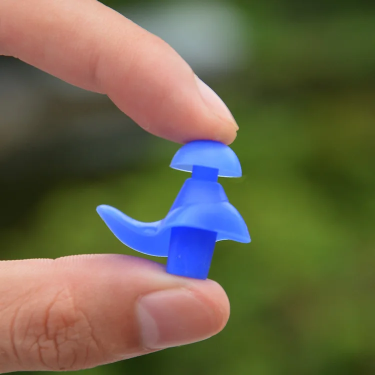 Hot Sale Reusable Silicone Earplugs Noise Reduction Waterproof Earplugs Water Sports Swim Custom Logo Earplugs Silicone 30 Pcs