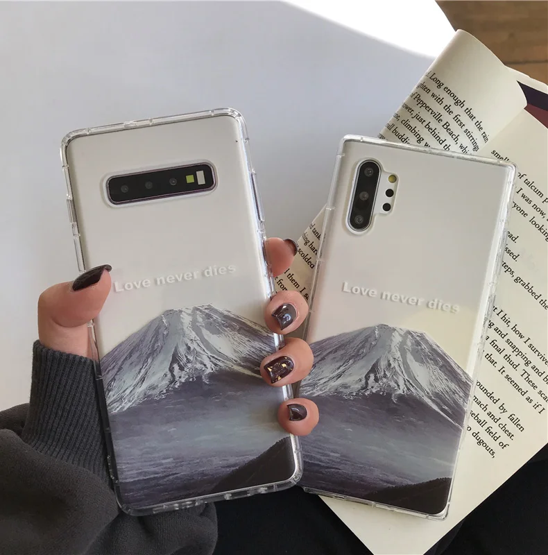 Color printing scenic style android phone case for samsung s 21 plus ultra case