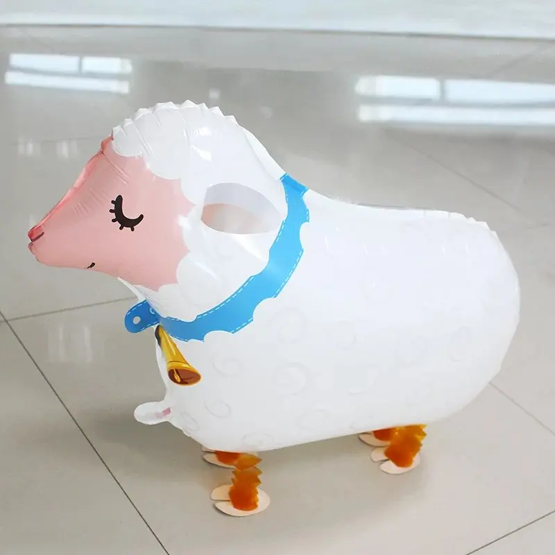Sheep Walking Animal Balloon Pet Foil Balloons For Baby Birthday Party Decorations Kid Toys