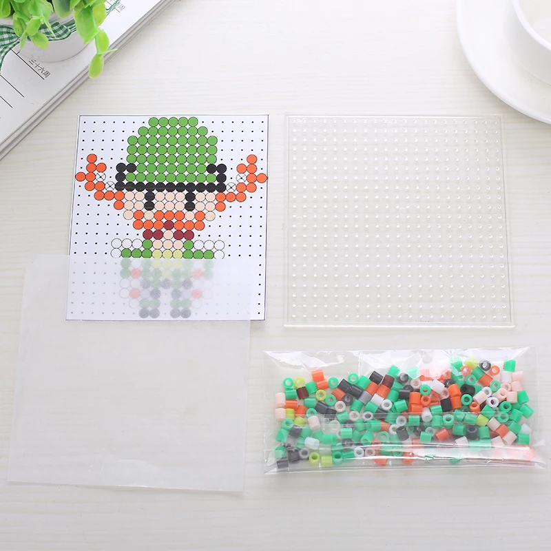 Factory Direct Supply Diy Beads Kit Puzzle Game Ironing Beads Kids Diy Toys 5mm Colorful Perler Hama Beads For Children