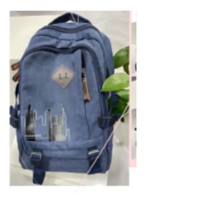 Canvas  Laptop Backpacks School Bags Custom Logo Backpack With Zipper Travel Backpack Waterproof Girls