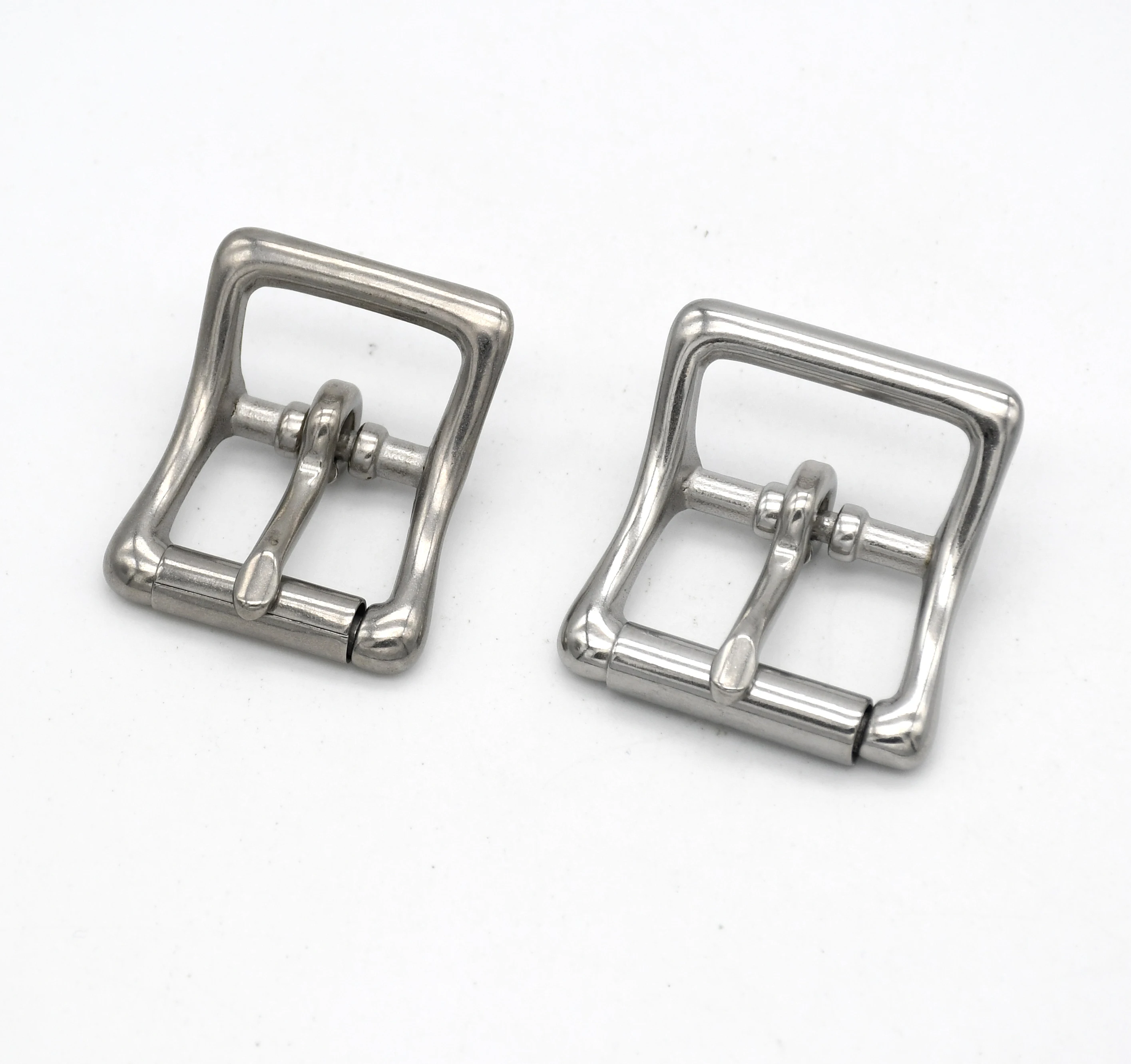 Cloxy Metal Horse Harness Hardware Stainless Steel Bridle Buckle  for Horse Halter Tri-glide Stainless Steel Roller Pin Buckle