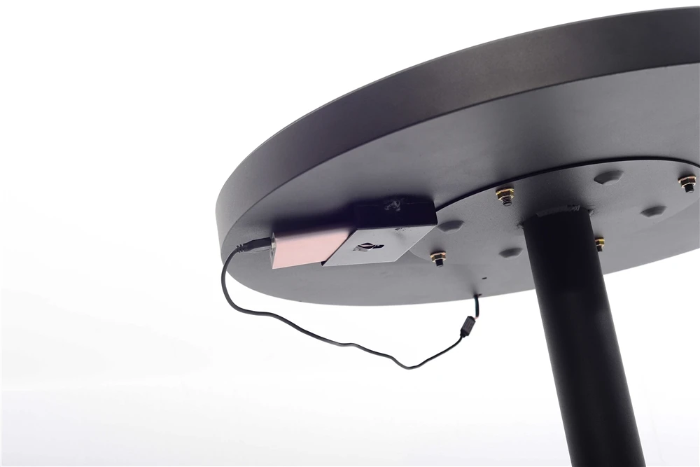 Wholesale Celebration Activities Luxury Dressing Modern Design Circular Led Table Living Room Furniture Coffee Table Metal Iron