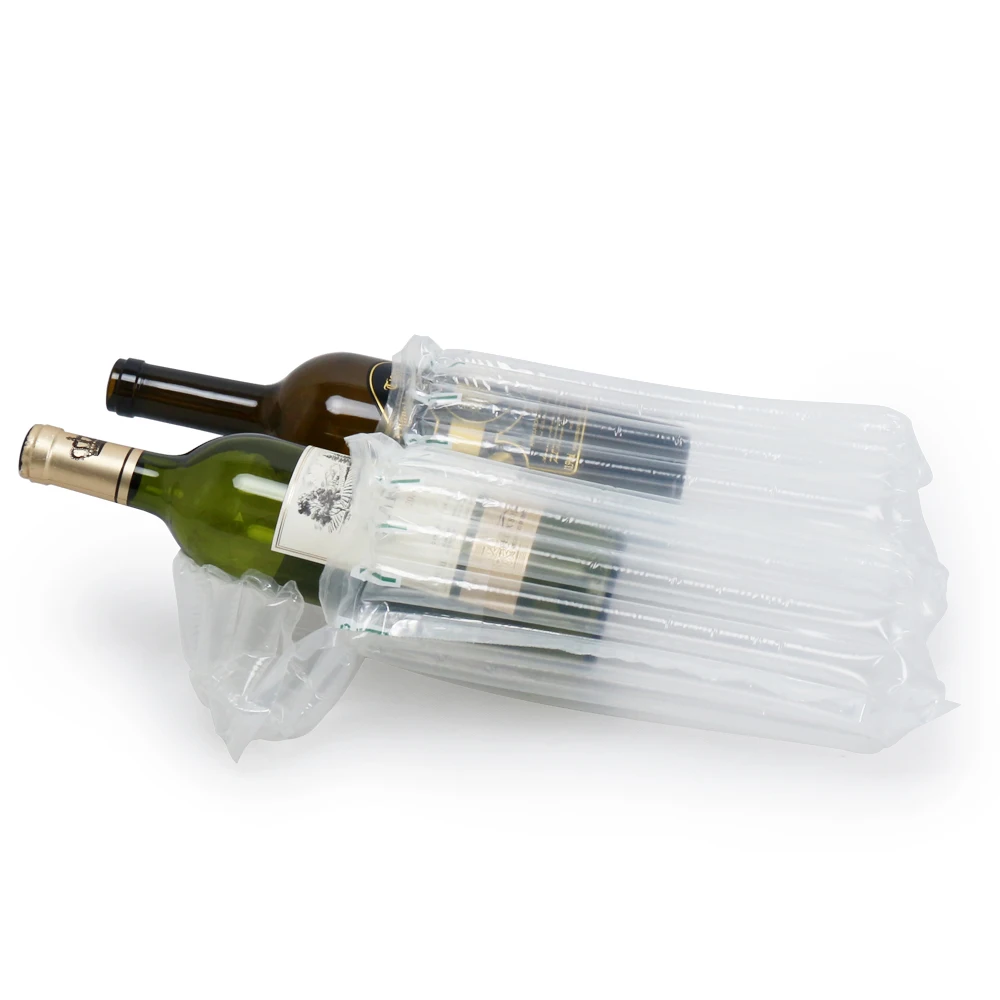 OEM Inflatable Cushion Film Express Wrap Column Bubble Plastic Roll Shockproof Wine Air Packaging Bag