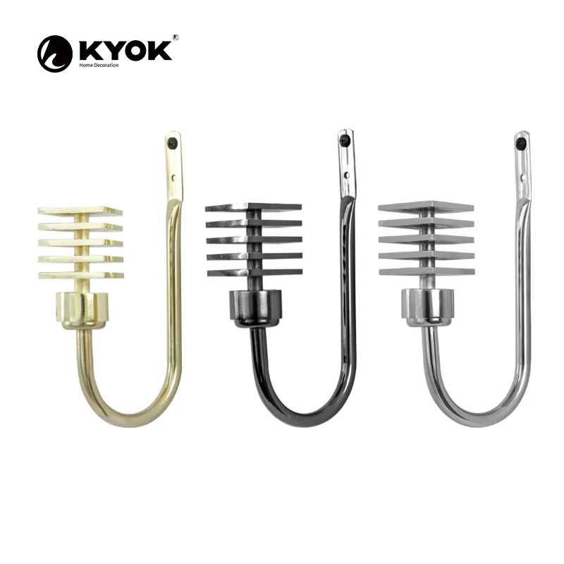 KYOK Fashionable design Multilayer square shape curtain rod hook accessories for interior decoration