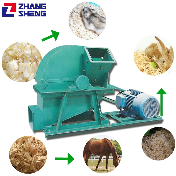 Diesel mobile wood branches shaving mill wood shaver log shaving machine