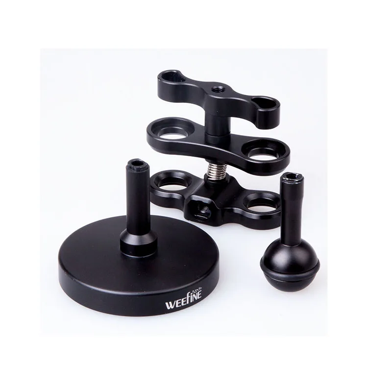 Weefine WFA49 Clamp Pro Butterfly Clamp  Diving Light Ball clip for Camera Ball Head Mounting