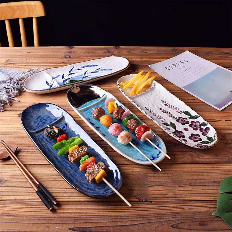 Harmony Wholesale High Quality Sushi Plates And Dishes Dinnerware Sushi Long Disposable Sushi Dishes
