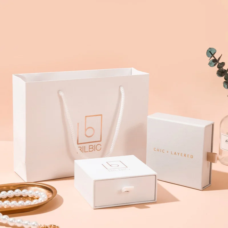 2022 luxury custom wholesale jewelry sliding box drawer box packaging