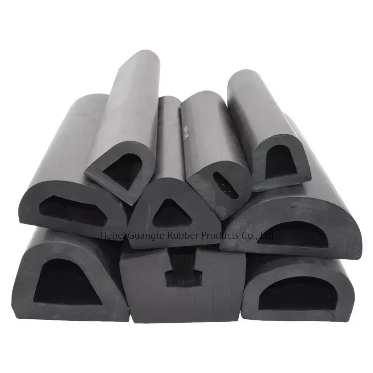 Customization Rubber Extrusion Profile For Marine Ship Racing Protection Dock Epdm Bumper Strip Boat B/D shape Rubber Fenders