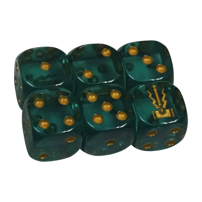 12mm 14mm 16mm 18mm 20mm 25mm Customize One Side or Six Sides of the Six-sided Dot Dice Pattern Can Be Carved Printed