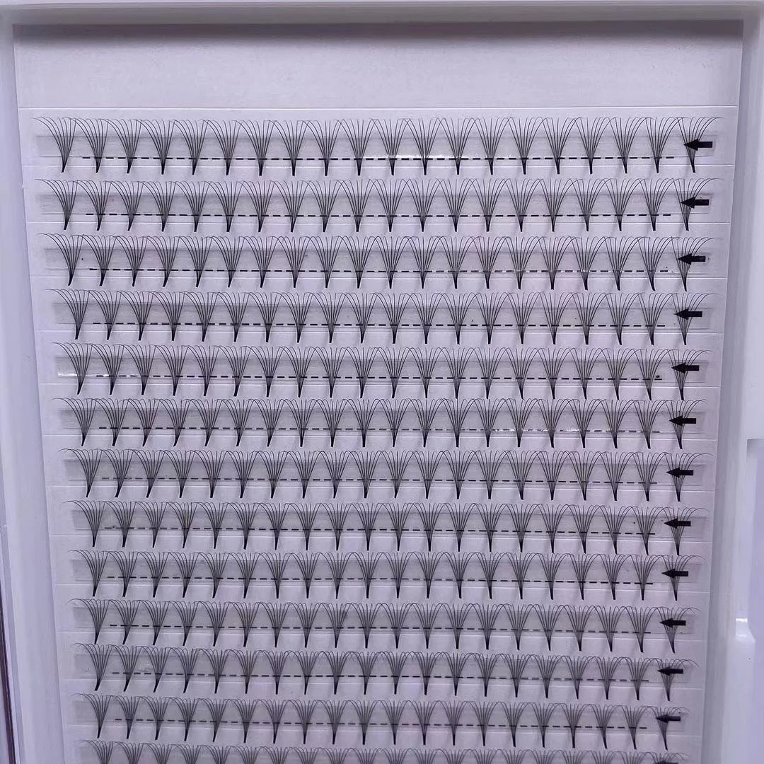 Matte Black premade volume fans pointy base 6D 7D 8D 9D 10D 12D  pre made fans eyelash extensions