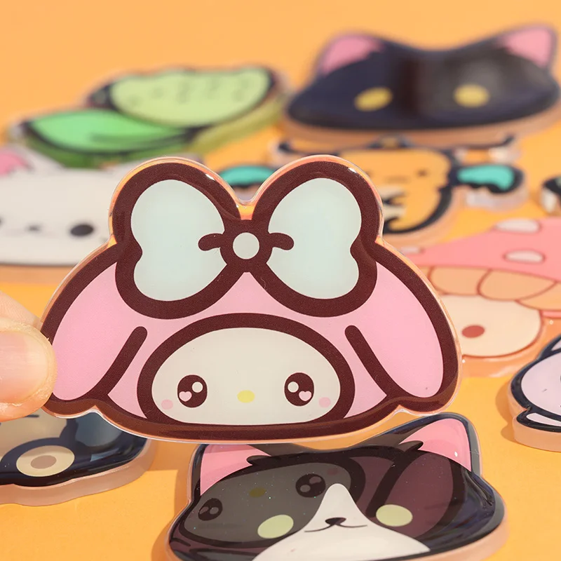 Vigreat Factory Made Custom Double Sided Printed Glitter Holographic Keychains Logo Printed Promotional Acrylic Keychain