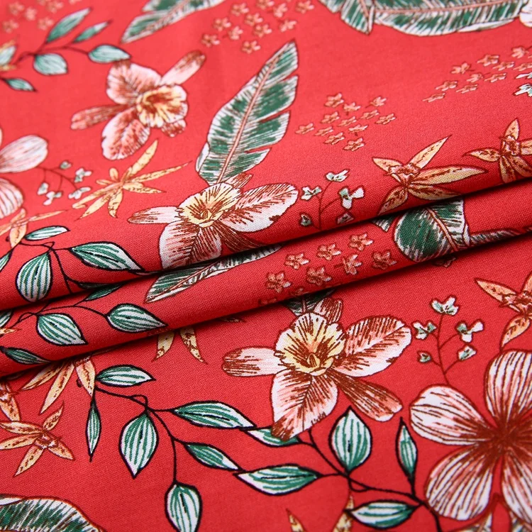 100% viscose rayon screen print fabric rayon african  wax prints spun rayon  weaving fabric 6 yards