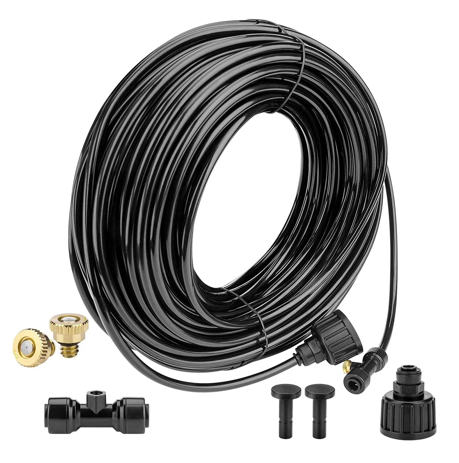 Brass Low Pressure Anti Drip Fog Misting Cooling Water Spray Nozzle