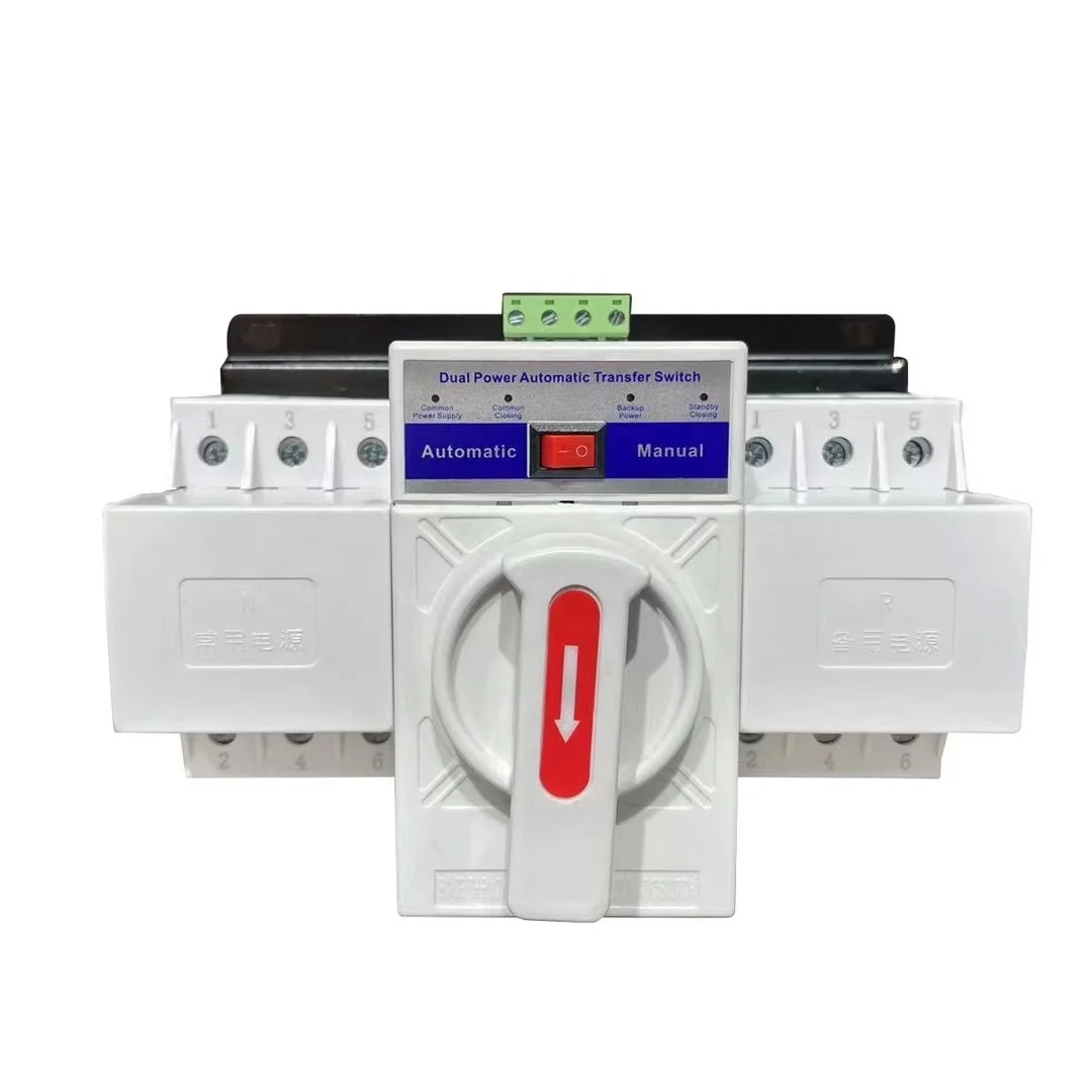 ZOII 2P/4P MCB Type Controller Dual Power Automatic Transfer Switch  220V /380V 63A -32A ATS Switches