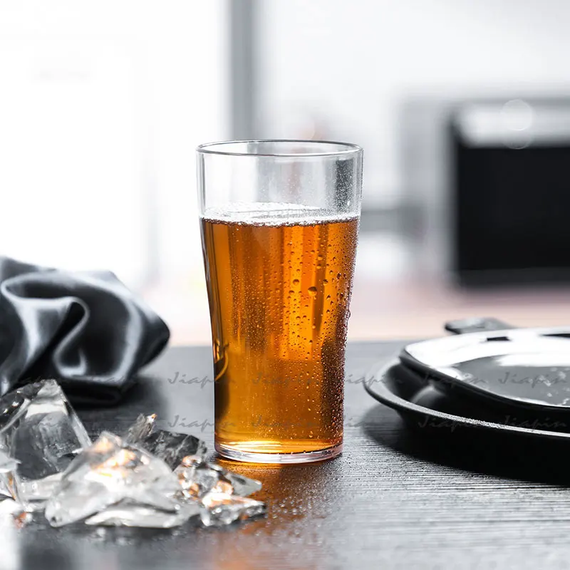 14oz Unbreakable Conical Schooner Glass Clear Polycarbonate Beer Glass 420ml Glass Cup