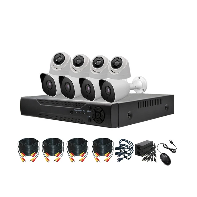 GSA factory price cctv surveillance systems security camera outdoor and indoor 2mp cctv camera 5mp-n 8 port dvr