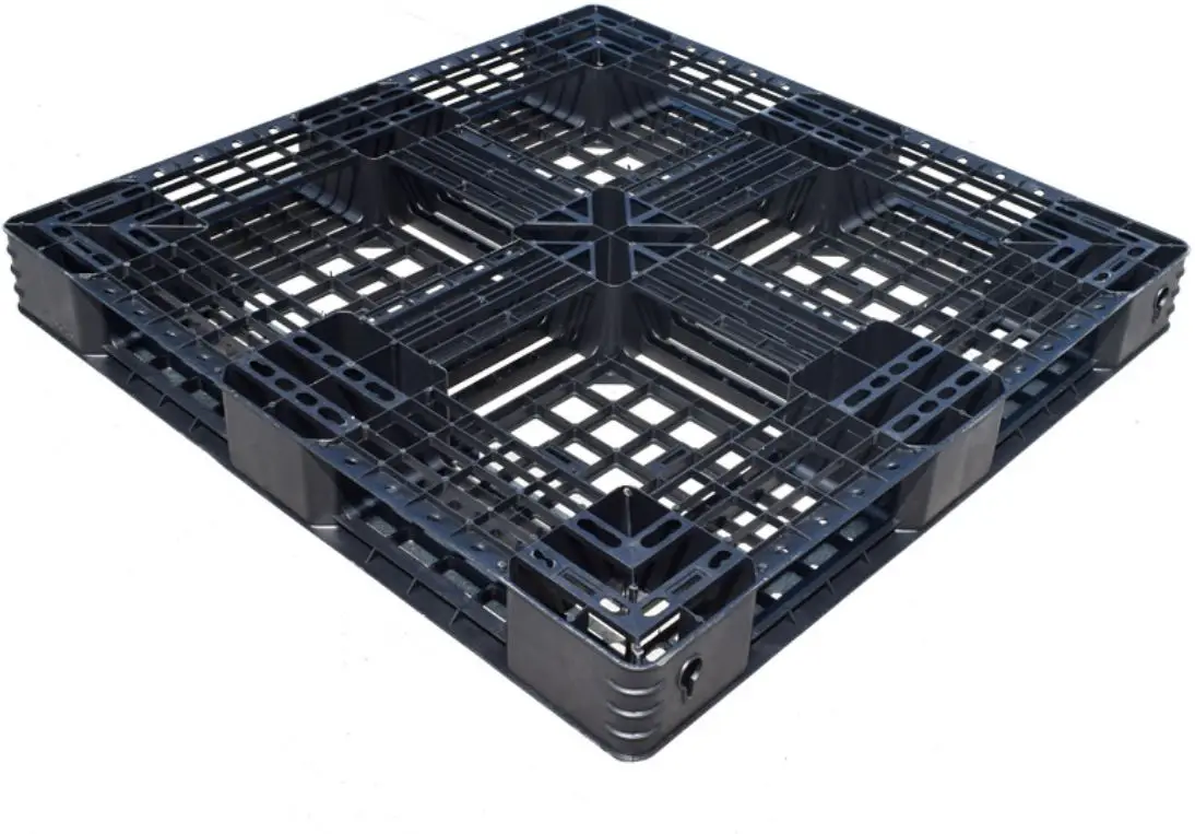 Пластиковый поддон 1200x1000 грузовой пластиковый синий Reifnfored