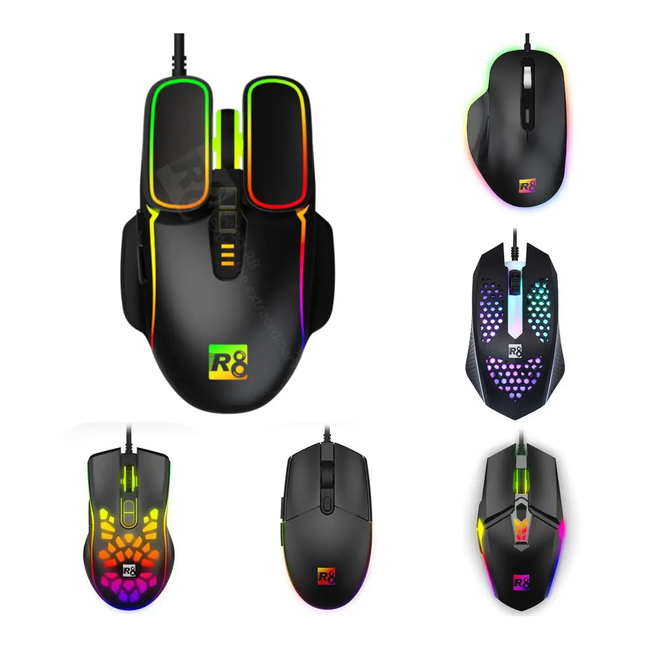 Hot Sell Game Mouse 7D USB High Quality Factory Price Optical wired Gaming Mouse With LED Light