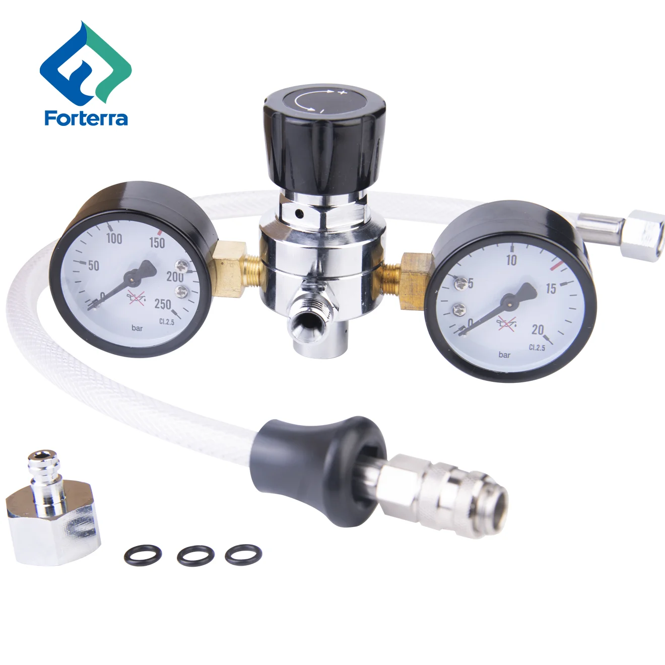 Gas Pressure Regulator Valves M11 Thread Universal for Whipped Cream Charger 0.95L 580g with Hose Line & Adapter 94PD