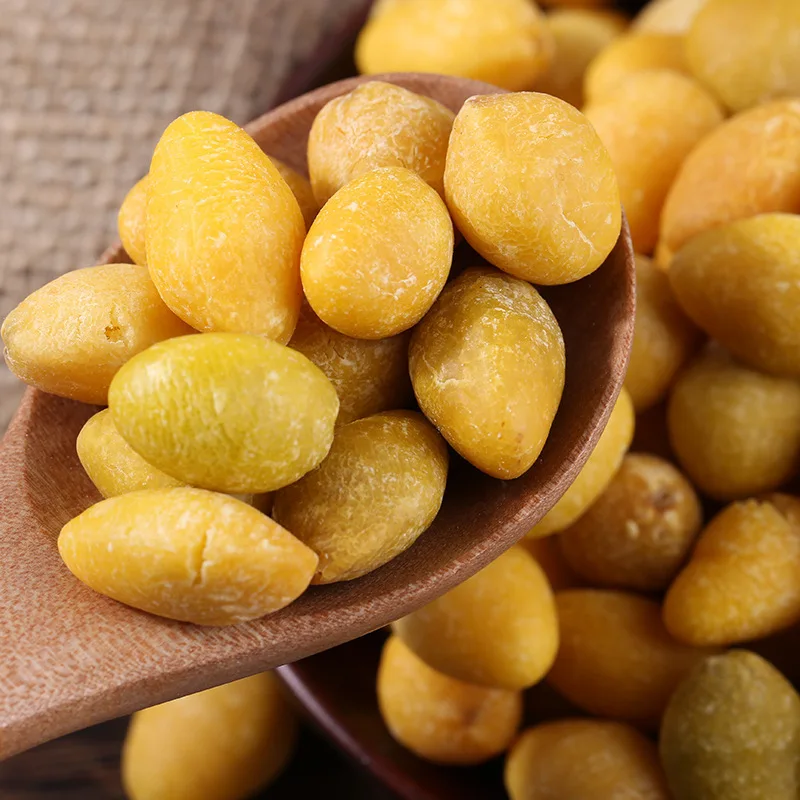 Ginkhole Direct Factory Sale Additive-Free Crispy Fried Ginkgo Nut Kernel Snacks Original Flavor Hard Ready-to-Eat Salty Taste