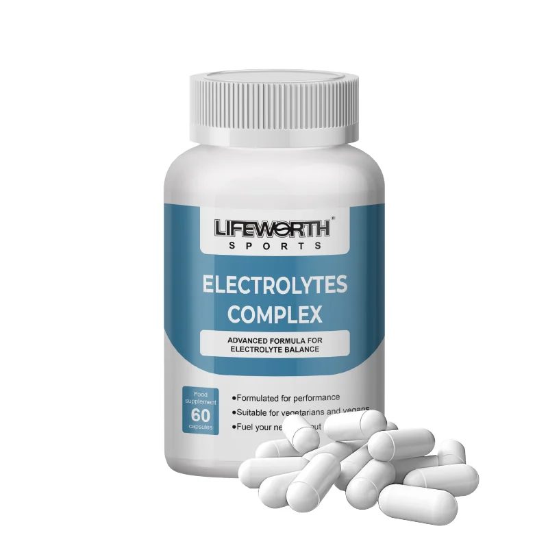 LIFEWORTH Post Workout Electrolyte Capsules with Vitamin D Endurance Sports Nutrition Running Supplements