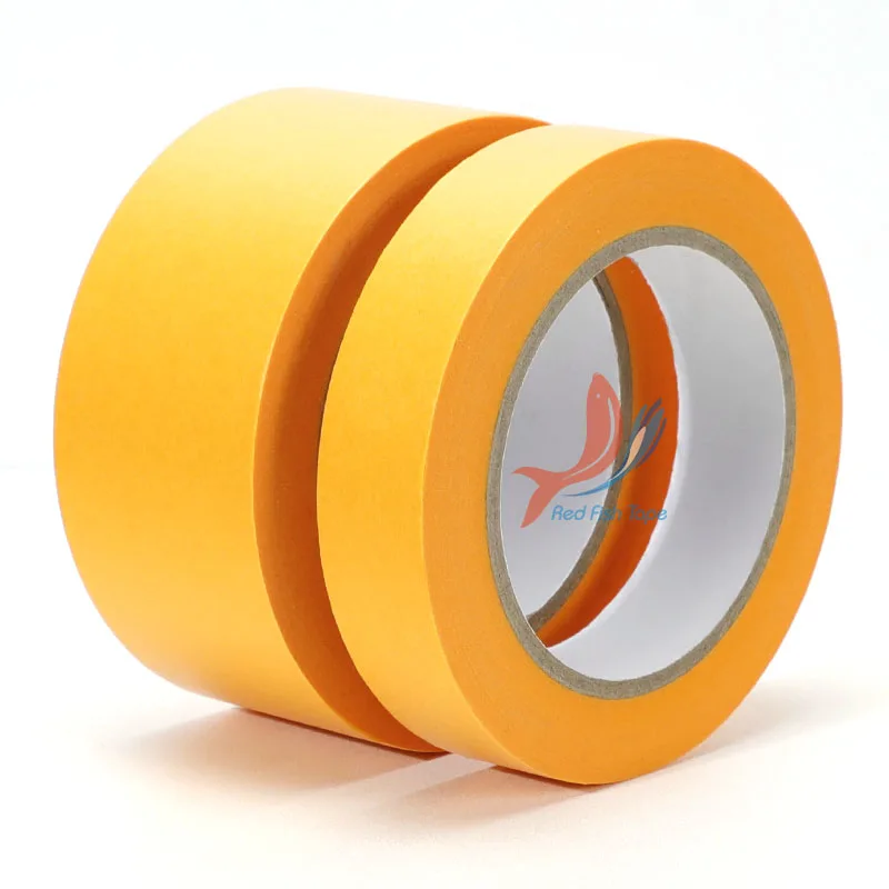High Temperature Water Resistance Orange Smooth Rice Paper Masking Tape Washi