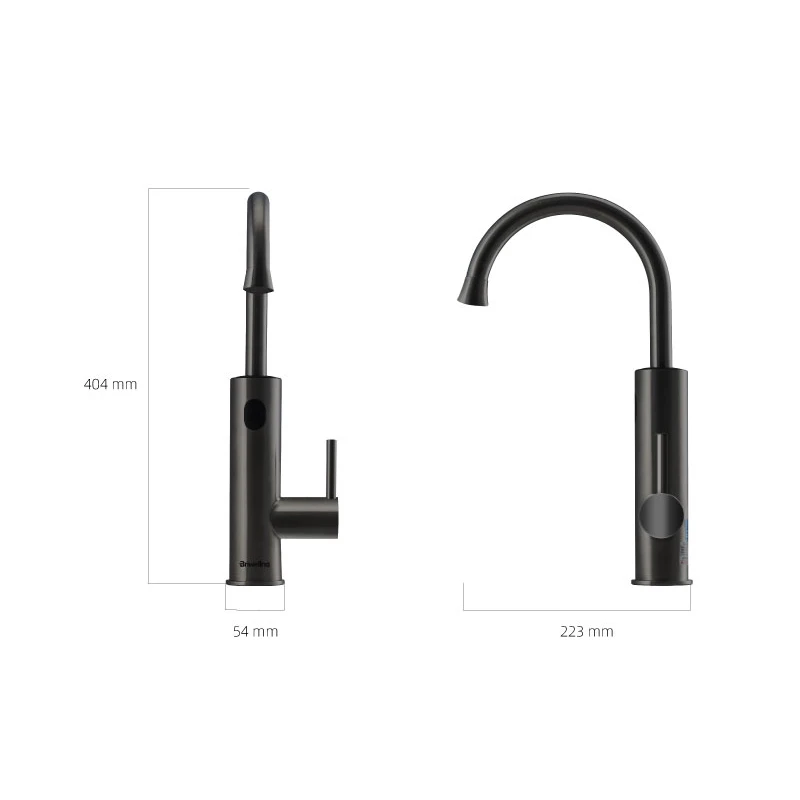 СВЕТОДИОДНЫЙ Цифровой кухонный смеситель Briwellna, Электрический водостойкий кран с мгновенным нагревом и горячей водой, 220 В, 3200 Вт