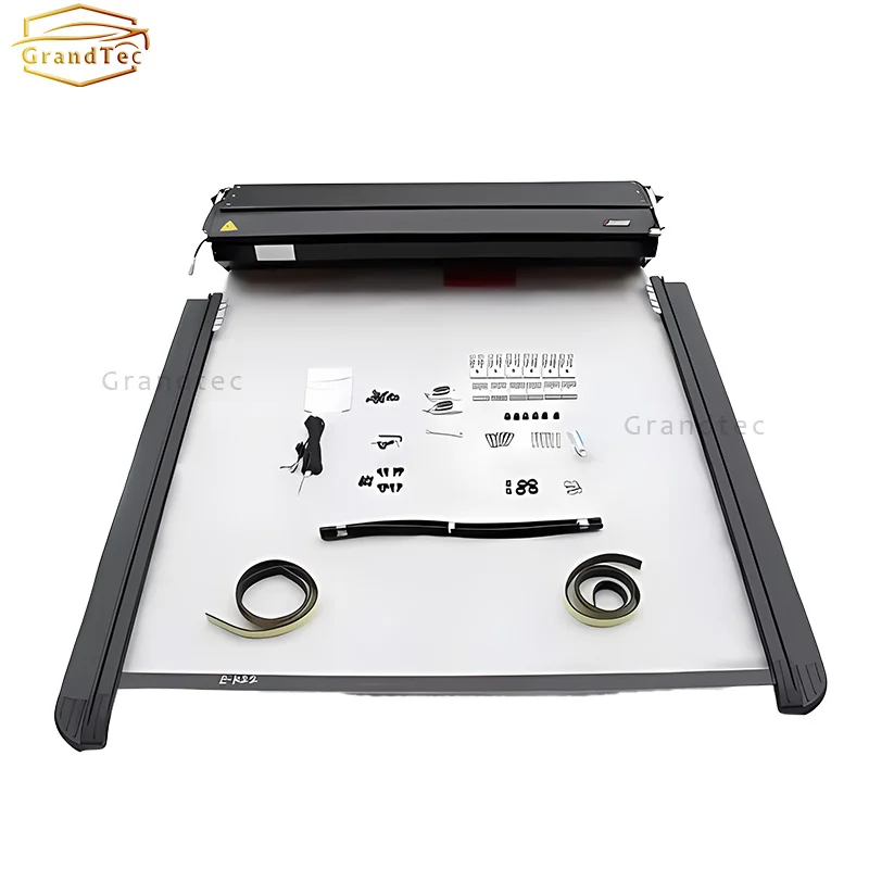 No Drilling Easy Installation Truck Pickup Bed Cover Manual Roller Lid Hard Tonneau Cover For Nissan Navara NP300 Double Cab