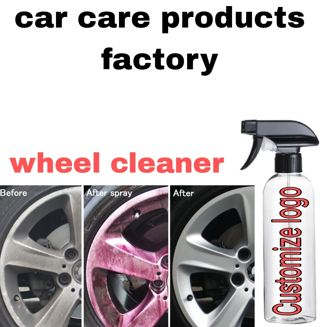 Nano wax 500ml car wheel cleaner iron powder remover car beauty tire cleaning