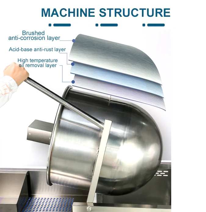 Automatic Ball Shape Popcorn Maker Chocolate Fruit Flavors Industrial Popcorn Making Machine for Small Business