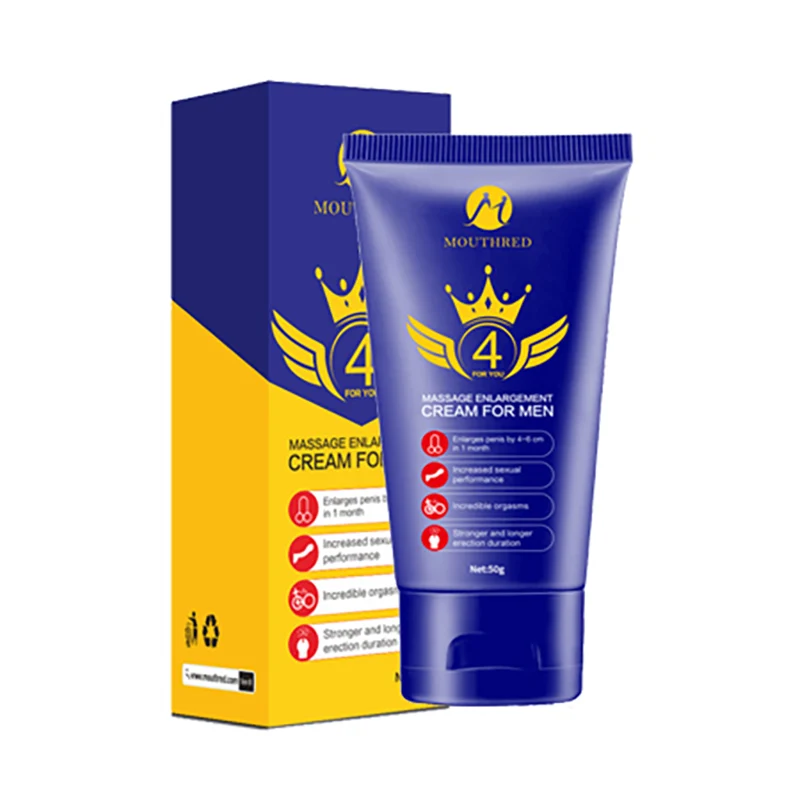 MOUTHRED 4YOU 50ml Male Penis Enlargement Oil Long and Strong Cream for Men Penis