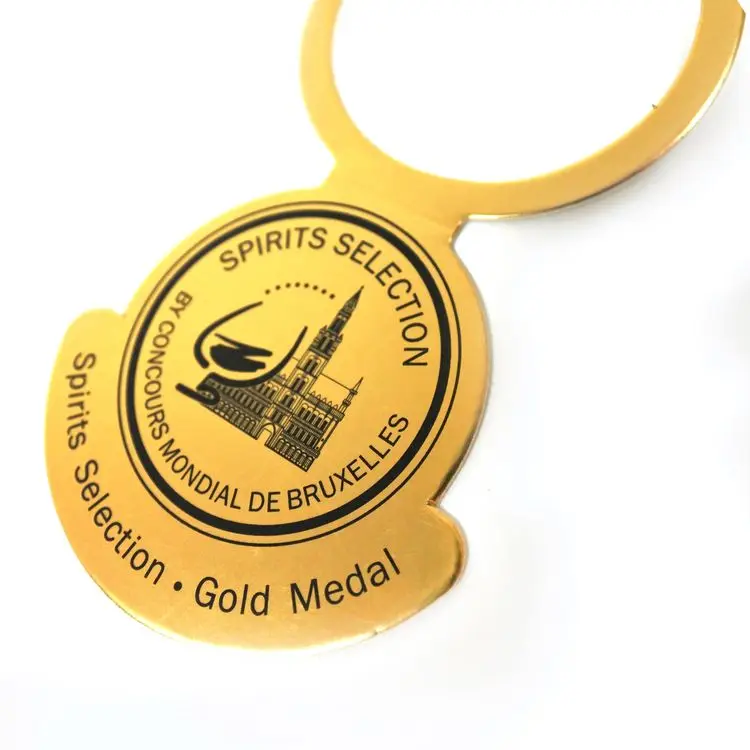 Company logo Image printed on wine bottle neck paper hang tags