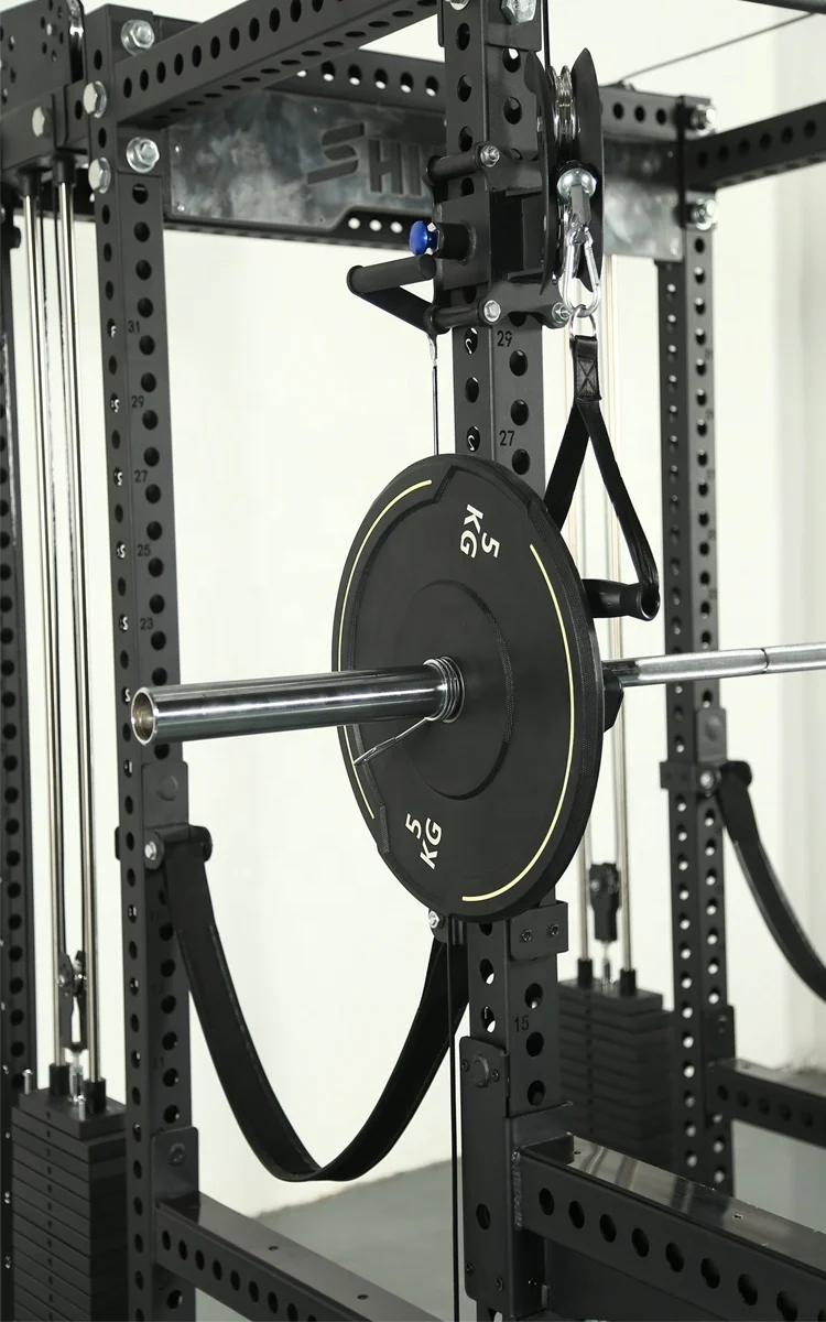 Wholesale Gym Equipment Weight Lifting Multi Function Comprehensive Power Squat Rack with weight stack